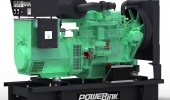 Дизельный генератор 30 квт PowerLink GMS38PX открытый (на раме) с АВР - новый